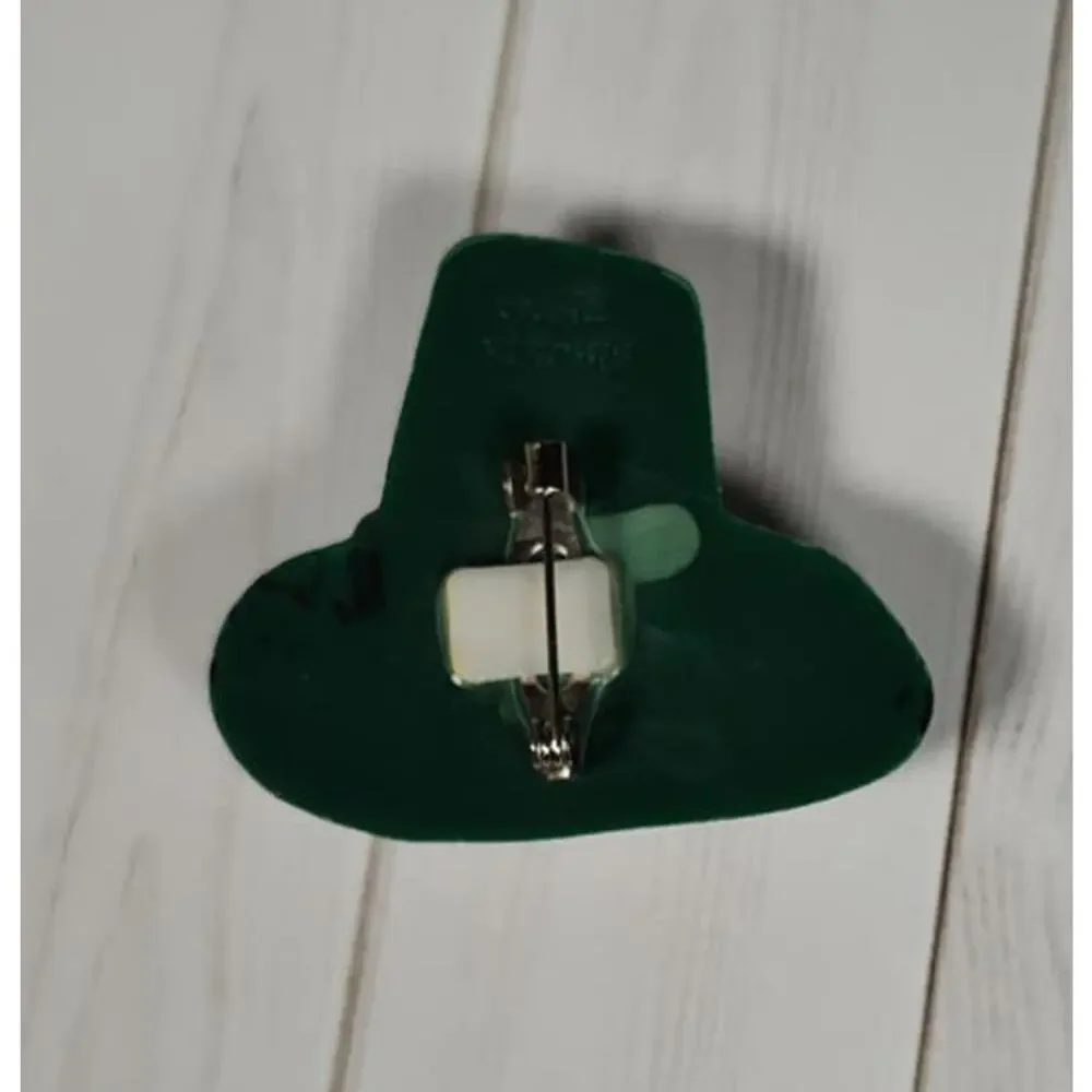 St Patrick's Day Irish Leprechaun Hat Button Pinback Badge Pin